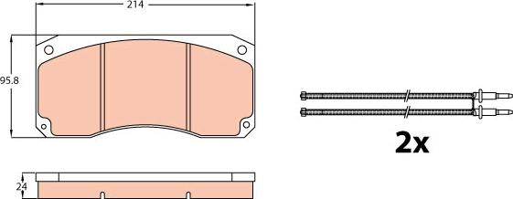 TRW GDB5008 - Тормозные колодки, дисковые, комплект unicars.by