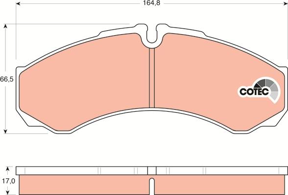 TRW GDB1534 - Тормозные колодки, дисковые, комплект unicars.by