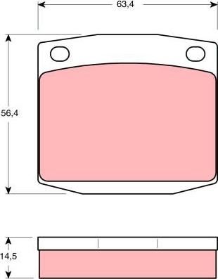 DJ Parts BP1443 - Тормозные колодки, дисковые, комплект unicars.by