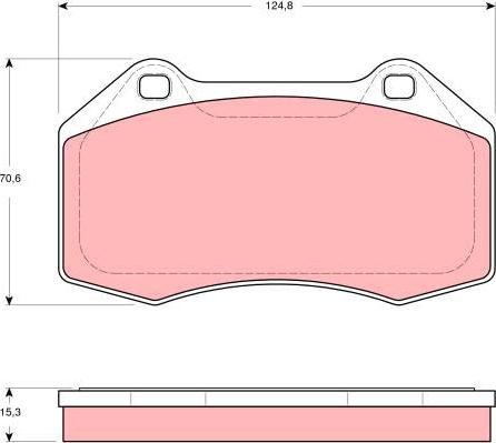 TRW GDB1606 - Тормозные колодки, дисковые, комплект unicars.by