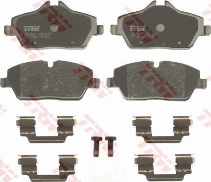 TRW GDB1611 - Тормозные колодки, дисковые, комплект unicars.by