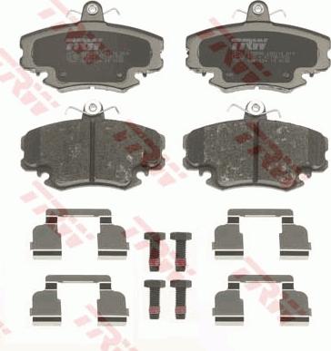 TRW GDB1634 - Тормозные колодки, дисковые, комплект unicars.by