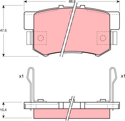 SAFETY TA310WK - Тормозные колодки, дисковые, комплект unicars.by