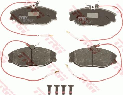 TRW GDB1194 - Тормозные колодки, дисковые, комплект unicars.by