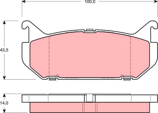 Lucas Electrical 6111409 - Тормозные колодки, дисковые, комплект unicars.by