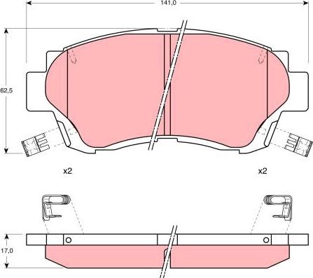 Pagid 8DB 355 016-771 - Тормозные колодки, дисковые, комплект unicars.by