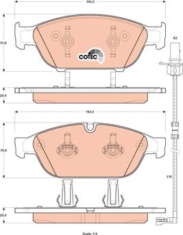 TRW GDB1897 - Тормозные колодки, дисковые, комплект unicars.by