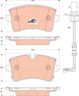 TRW GDB1867 - Тормозные колодки, дисковые, комплект unicars.by