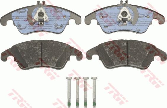 TRW GDB1737 - Тормозные колодки, дисковые, комплект unicars.by