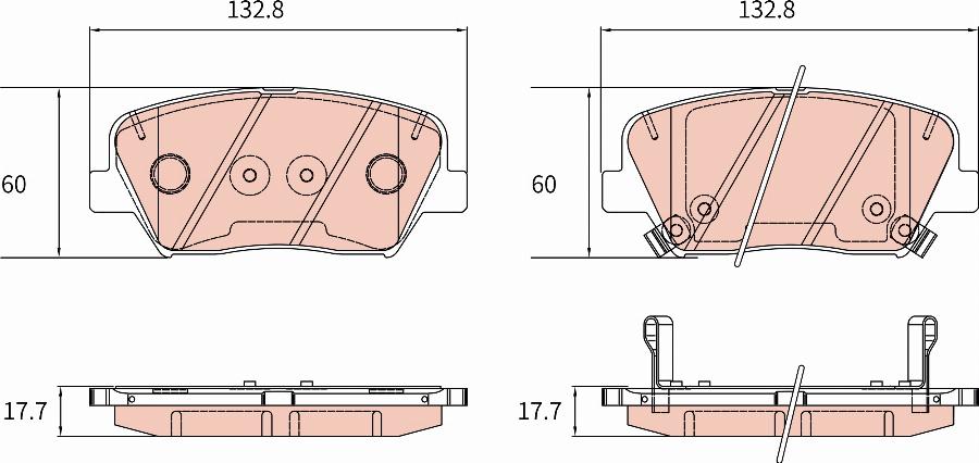 TRW GDB8189DT - Тормозные колодки, дисковые, комплект unicars.by