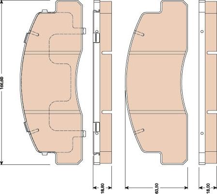 TRW GDB3027 - Тормозные колодки, дисковые, комплект unicars.by