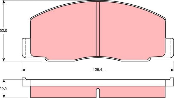 TRW GDB388 - Тормозные колодки, дисковые, комплект unicars.by