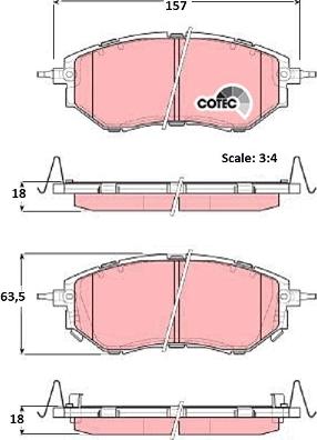 TRW GDB3372 - Тормозные колодки, дисковые, комплект unicars.by