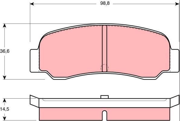 ATE 27.0460-2108.2 - Тормозные колодки, дисковые, комплект unicars.by