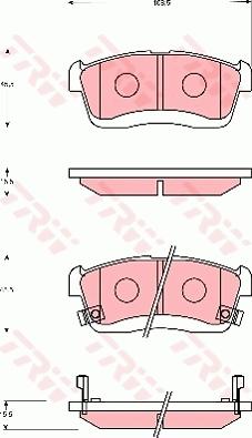 TRW GDB7690 - Тормозные колодки, дисковые, комплект unicars.by