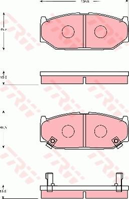 TRW GDB7691 - Тормозные колодки, дисковые, комплект unicars.by