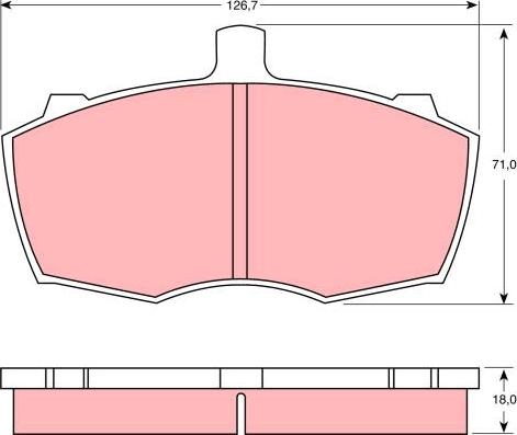 TRW GDB760 - Тормозные колодки, дисковые, комплект unicars.by