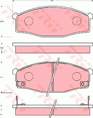 TRW GDB7041 - Тормозные колодки, дисковые, комплект unicars.by