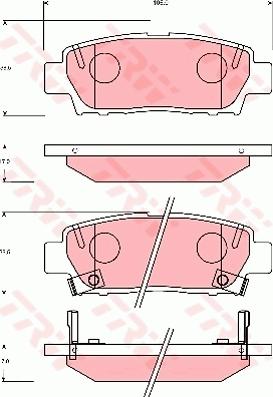 TRW GDB7055 - Тормозные колодки, дисковые, комплект unicars.by