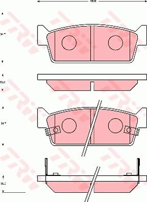 TRW GDB7031 - Тормозные колодки, дисковые, комплект unicars.by