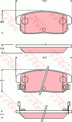 TRW GDB7184 - Тормозные колодки, дисковые, комплект unicars.by