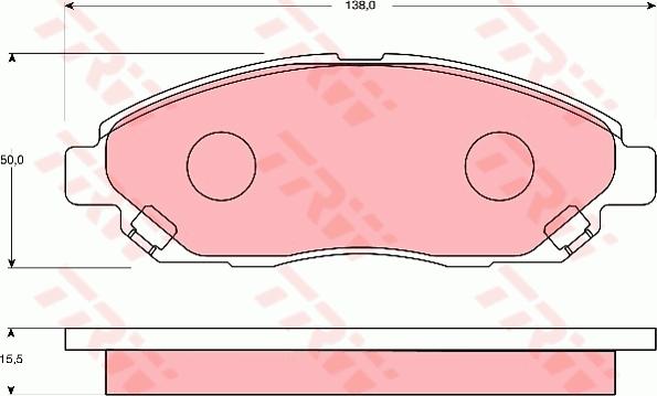 TRW GDB7139 - Тормозные колодки, дисковые, комплект unicars.by