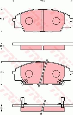 TRW GDB7248 - Тормозные колодки, дисковые, комплект unicars.by