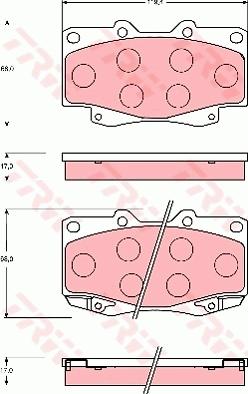 TRW GDB7222 - Тормозные колодки, дисковые, комплект unicars.by