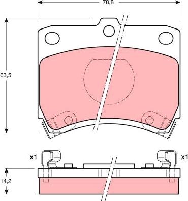 TRW GDB773 - Тормозные колодки, дисковые, комплект unicars.by