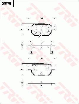 TRW GDB7729DT - Тормозные колодки, дисковые, комплект unicars.by