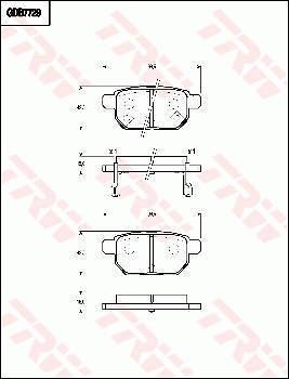 TRW GDB7729 - Тормозные колодки, дисковые, комплект unicars.by