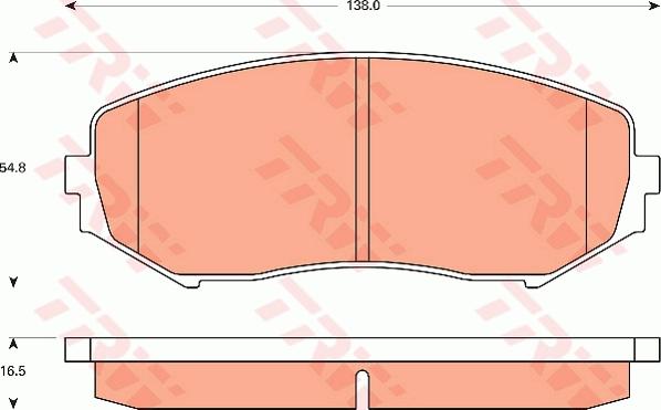 TRW GDB7720 - Тормозные колодки, дисковые, комплект unicars.by