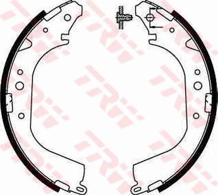 TRW GS8502 - Комплект тормозных колодок, барабанные unicars.by