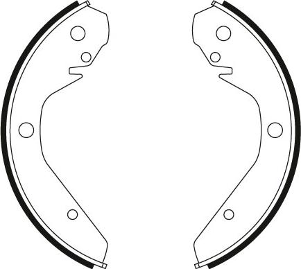 TRW GS8026 - Комплект тормозных колодок, барабанные unicars.by
