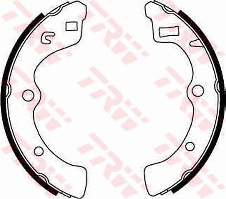 TRW GS8194 - Комплект тормозных колодок, барабанные unicars.by