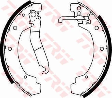 TRW GS8151 - Комплект тормозных колодок, барабанные unicars.by