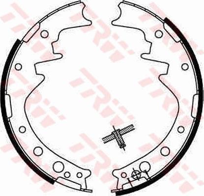 TRW GS8170 - Комплект тормозных колодок, барабанные unicars.by