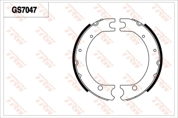 TRW GS7047 - Комплект тормозов, ручник, парковка unicars.by