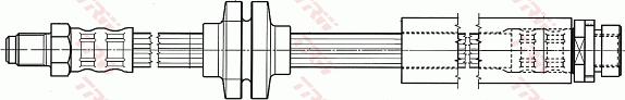 TRW PHB565 - Тормозной шланг unicars.by