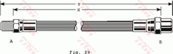 TRW PHB125 - Тормозной шланг unicars.by