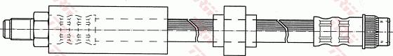 TRW PHB303 - Тормозной шланг unicars.by