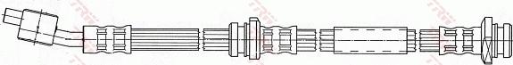 TRW PHD487 - Тормозной шланг unicars.by