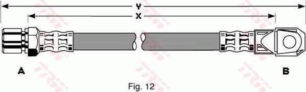 TRW PHD105 - Тормозной шланг unicars.by