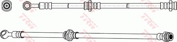 TRW PHD1064 - Тормозной шланг unicars.by