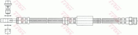 TRW PHD1014 - Тормозной шланг unicars.by