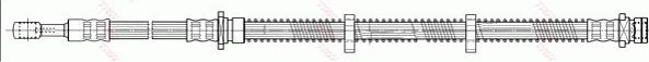 TRW PHD345 - Тормозной шланг unicars.by