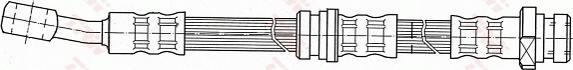 TRW PHD704 - Тормозной шланг unicars.by