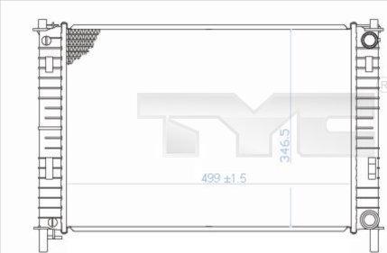 TYC 710-0029 - Радиатор, охлаждение двигателя unicars.by