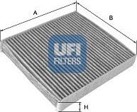 UFI 54.195.00 - Фильтр воздуха в салоне unicars.by