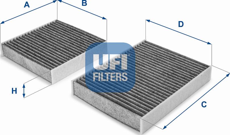 UFI 54.164.00 - Фильтр воздуха в салоне unicars.by